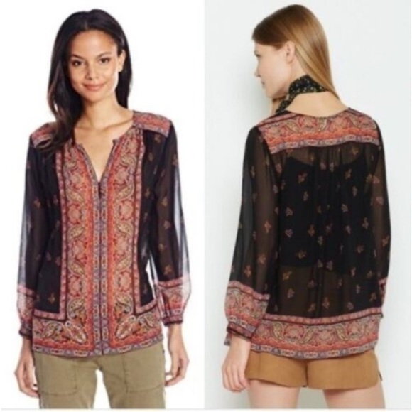 Joie Tops - JOIE HAYA 100% silk thin blouse SMALL ( run big )